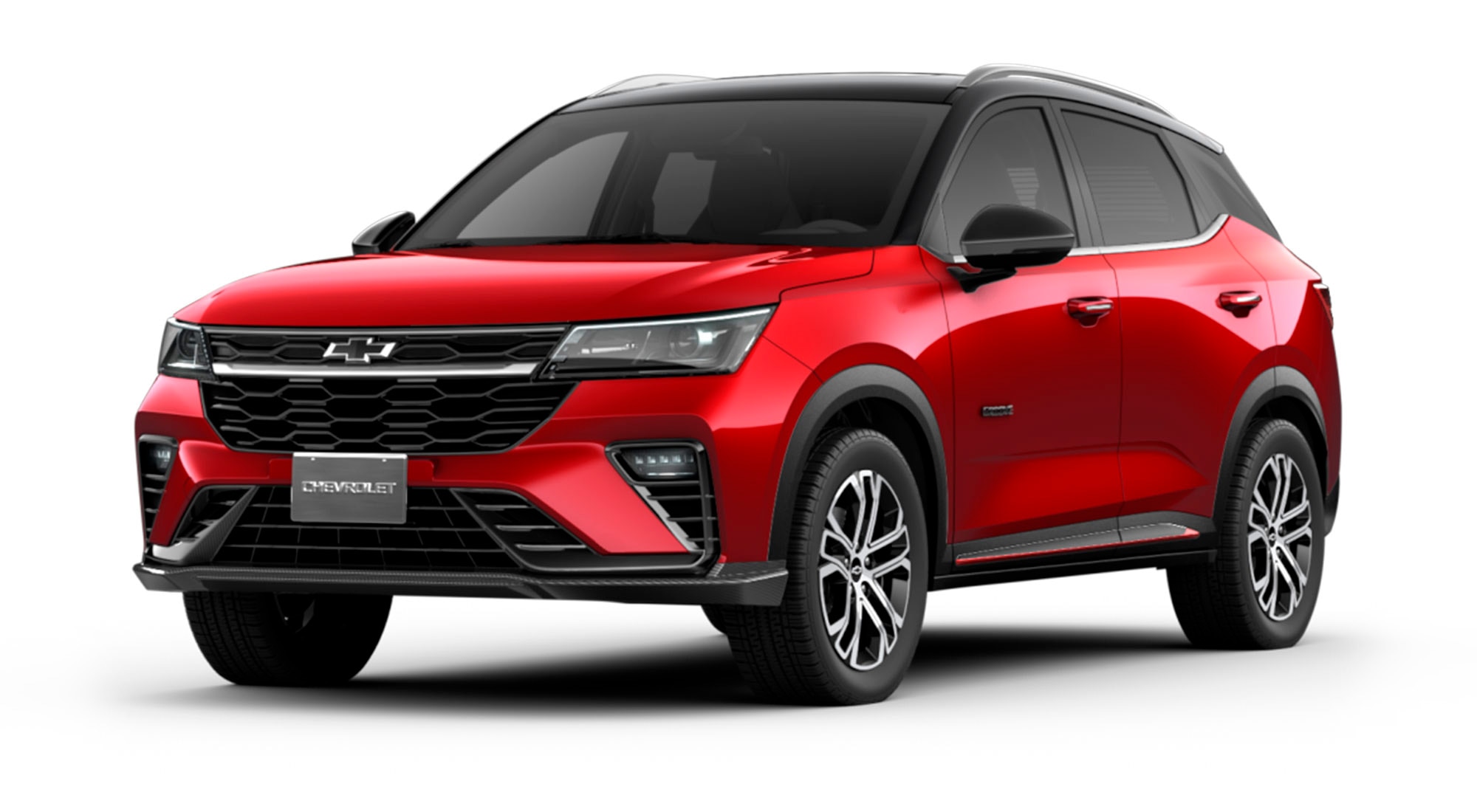 Chevrolet Groove RS MT 2026 color rojo techo negro